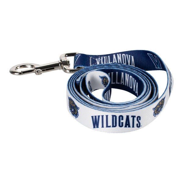 Villanova Wildcats Navy and White Pet Leash - Front and Back View
