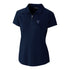 Ladies Villanova Wildcats Cutter & Buck Forge Stretch Navy Polo - Front View