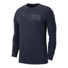 Villanova Wildcats Nike Classic Navy Long Sleeve T-Shirt - Front View