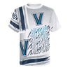 Youth Villanova Wildcats Game Time White T-Shirt - In White - Front View