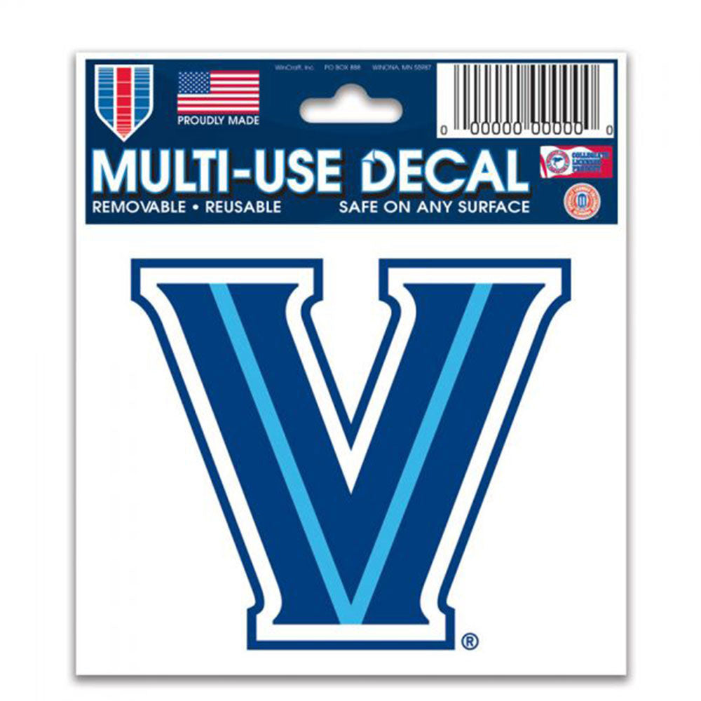 Villanova Wildcats Static Cling 3" x 4" Decal