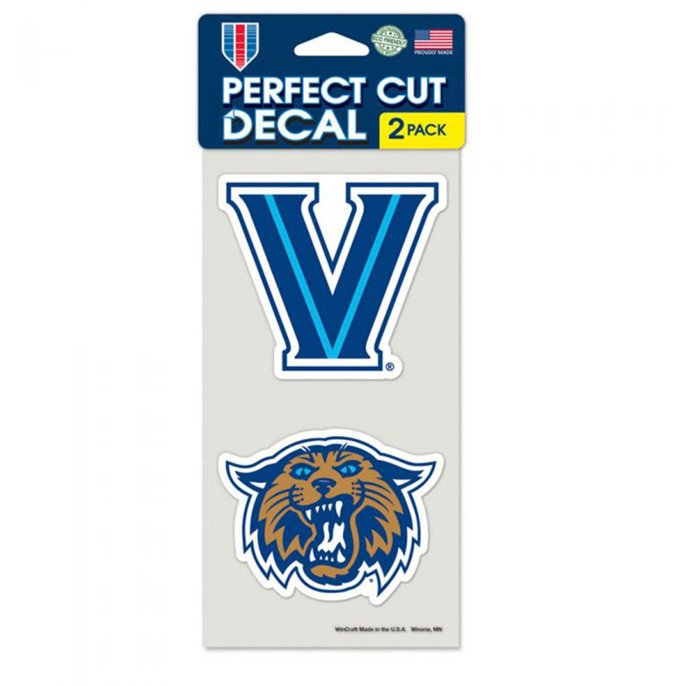 Villanova Wildcats 2 Pack Perf Cut 4" x 4" Decals