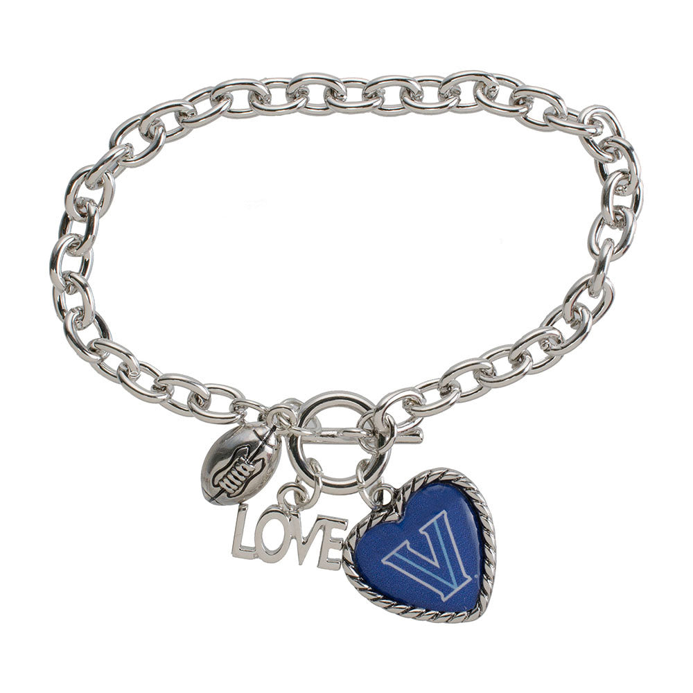 Villanova Wildcats Charmed Love Sport Bracelet
