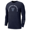 Villanova Wildcats Nike Camp Logo T-Shirt in Navy - Front View