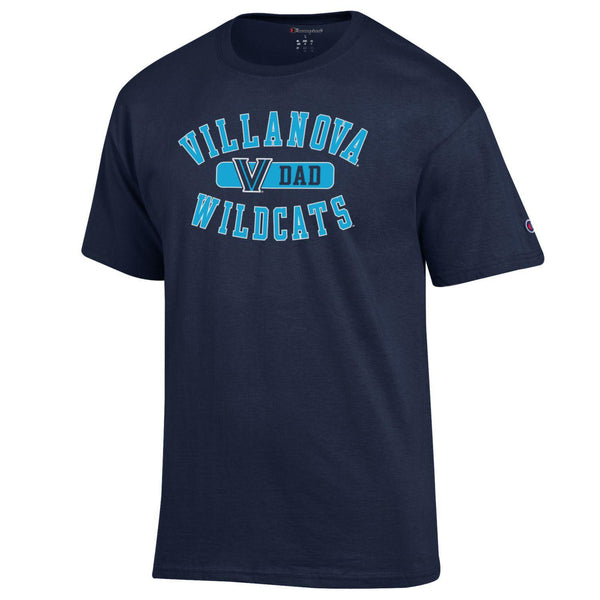 Villanova Wildcats Champion Dad Navy T-Shirt - Front View
