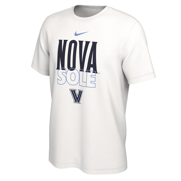 Villanova Wildcats Nike Sole Bench White T-Shirt - Front View