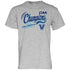 Villanova Wildcats 2021 CAA Champs Grey T-Shirt - Front View