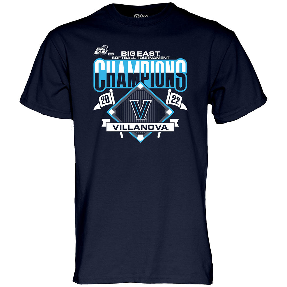 Villanova Wildcats 2022 Big East Softball Champs T-Shirt