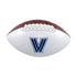 Villanova Wildcats Autograph Football in White and Brown - Front View