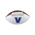 Villanova Wildcats Mini Football in White and Brown - Front View