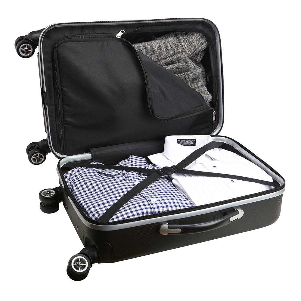Villanova Wildcats 20" Carry On Hardcase Spinner Luggage in Black - Inside View