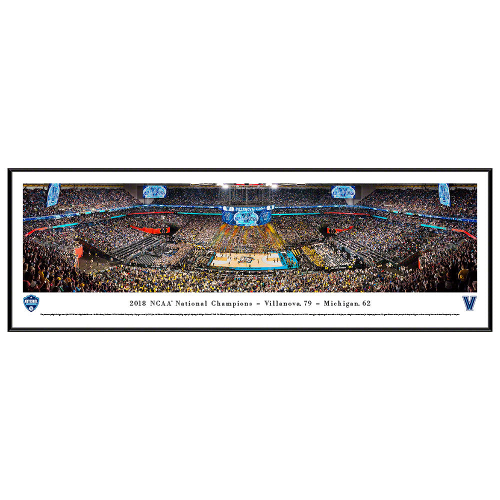 Villanova Wildcats 2018 NCAA Championship Basketball Standard Framed Panorama