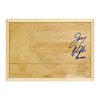 Villanova University Authentic 12"x15" Engraved Piece of 2018 Men's Final Four Basketball Court, Autographed by Jay Wright