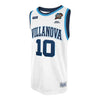 Villanova Wildcats #10 Donte DiVincenzo White Jersey - Front View