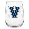 Villanova Wildcats 16oz Satin Etch Glass