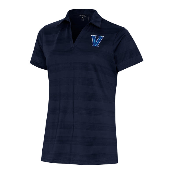 Ladies Villanova Wildcats Compass Navy Polo - Front View