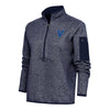 Ladies Villanova Wildcats 1/2 Zip Fortune Heather Navy Pullover Jacket - Front View