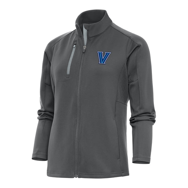 Ladies Villanova Wildcats Full Zip Generation Dark Grey Jacket - Front View