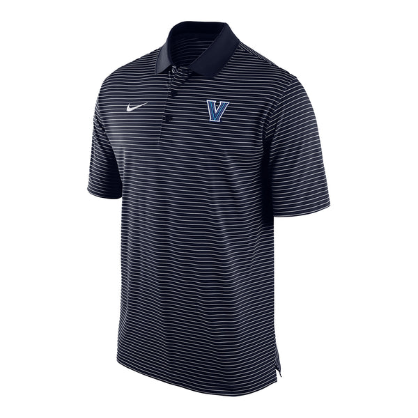 Villanova Wildcats Stadium Stripe Navy Polo - Front View