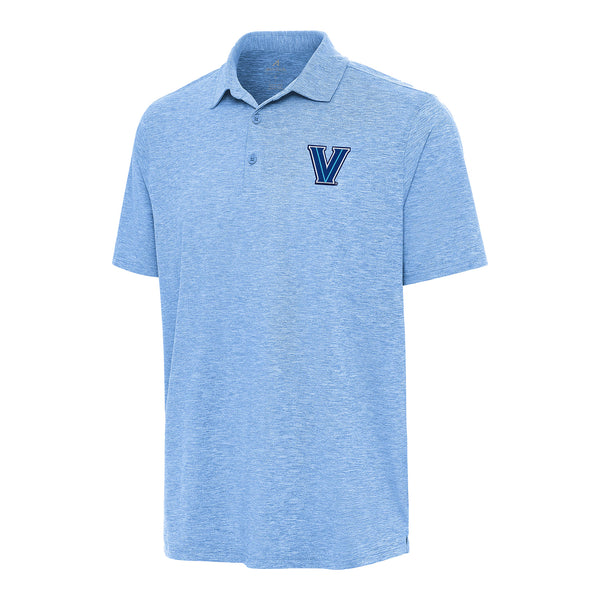 Villanova Wildcats Par 3 Heather Light Blue Polo - Front VIew