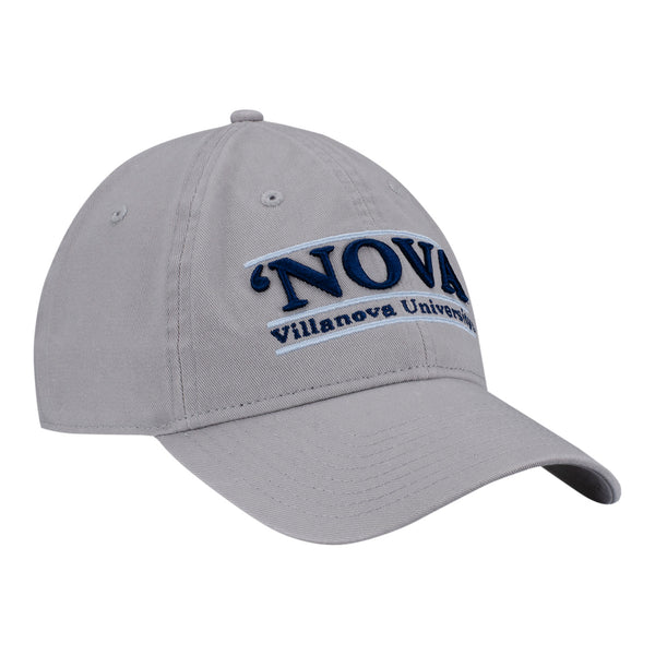 Villanova Wildcats Team Color Bar Grey Adjustable Hat - In Grey - Angled Right View