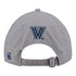 Villanova Wildcats Team Color Bar Grey Adjustable Hat - In Grey - Back View