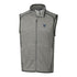 Villanova Wildcats Cutter & Buck Mainsail Sweater-Knit Full Zip Vest in Grey - Front View