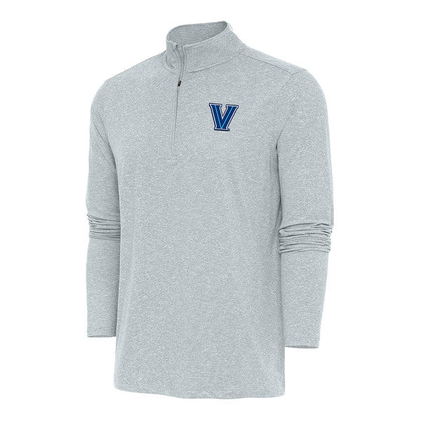 Villanova Wildcats Hunk 1/4 Zip Heather Grey Pullover Jacket - Front View