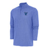 Villanova Wildcats Hunk 1/4 Zip Heather Blue Pullover Jacket - Front VIew