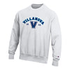 Villanova Wildcats Arch Established Reverse Weave White Crew