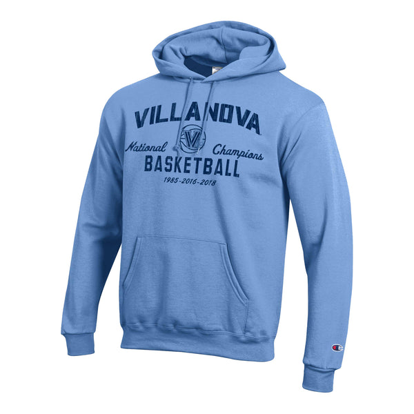 Villanova Wildcats Men's Basketball 3-Time National Champions Navy Sweatshirt - Front View
