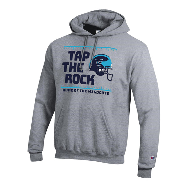 Villanova Wildcats Champion Powerblend Hooded Grey Sweatshirt - Front View