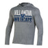 Villanova Wildcats Long Sleeve Heathered Impact Hooded T-Shirt - In Grey - Front View