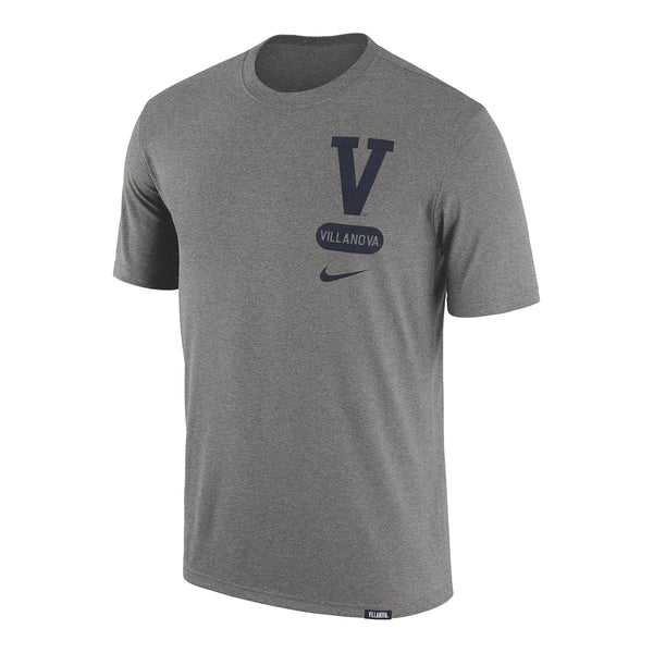 Villanova Wildcats Nike Letterman Tri-Blend Grey T-Shirt - Front View
