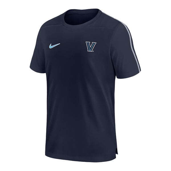 Villanova Wildcats Coach Navy/White T-Shirt - front View