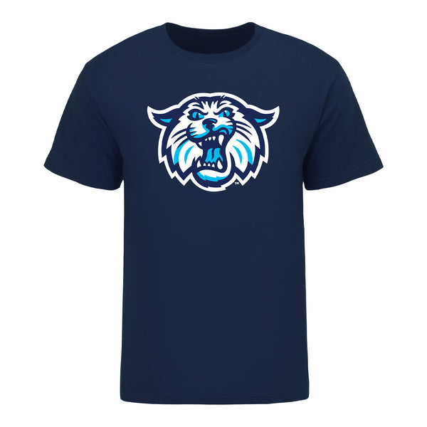 Villanova Wildcats Wildcat Logo Navy T-Shirt - Front View