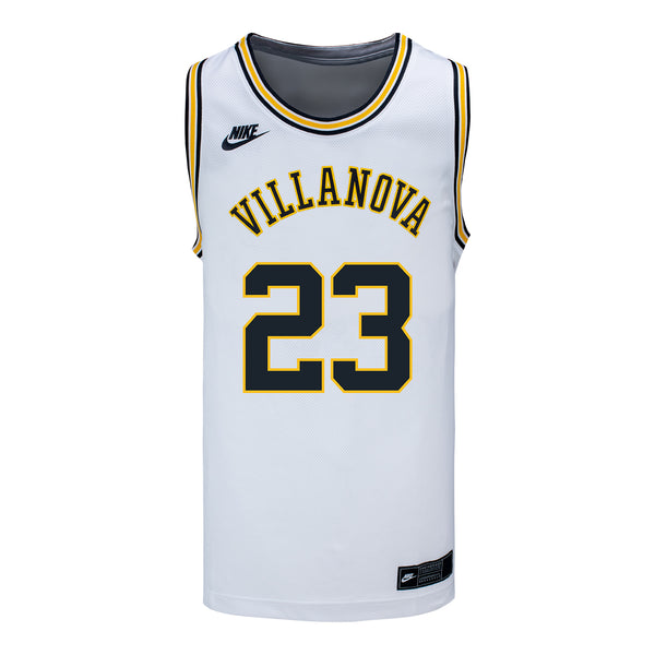 Villanova Wildcats Nike Basketball Student Athlete #23 Tyler Burton White Jersey - Front View