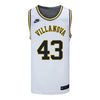 Villanova Wildcats Nike Basketball Student Athlete #43 Eric Dixon White Jersey - Front View
