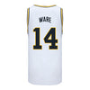 Villanova Wildcats Nike Basketball Student Athlete #14 Lance Ware White Jersey - Back View