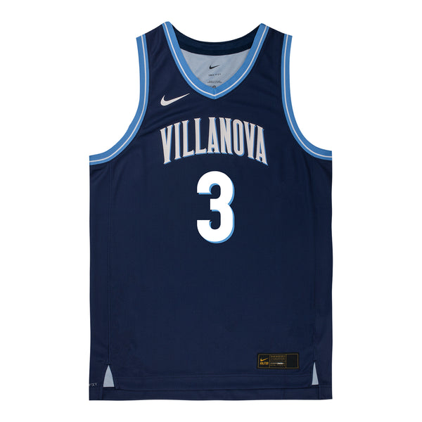 Villanova Wildcats Nike Basketball Student Athlete #3 Trey Patterson Navy Jersey - Front View