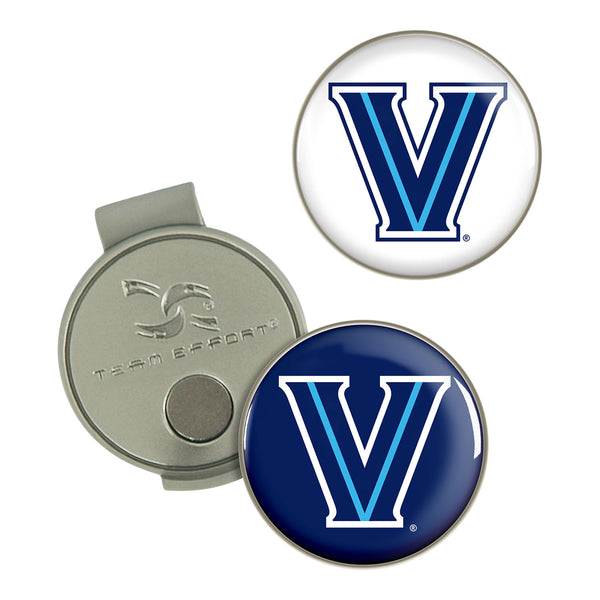 Villanova Wildcats Hat Clip & Ball Markers - Front View