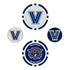 Villanova Wildcats Golf Ball Marker Set - Front View