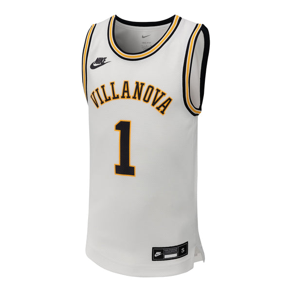 Youth Villanova Wildcats Nike Replica White #1 Basketball Jersey - Front View