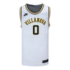 Villanova Wildcats Nike Basketball Student Athlete #0 Josiah Moseley White Jersey - Front View