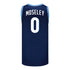 Villanova Wildcats Nike Basketball Student Athlete #0 Josiah Moseley Navy Jersey - BAck View