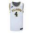 Villanova Wildcats Nike Basketball Student Athlete #4 Tyler Perkins White Jersey - Front View