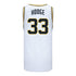 Villanova Wildcats Nike Basketball Student Athlete #33 Matthew Hodge White Jersey - Back View