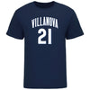 Villanova Men's Basketball Student Athlete Navy T-Shirt #22 Nnanna Njoku - Front View