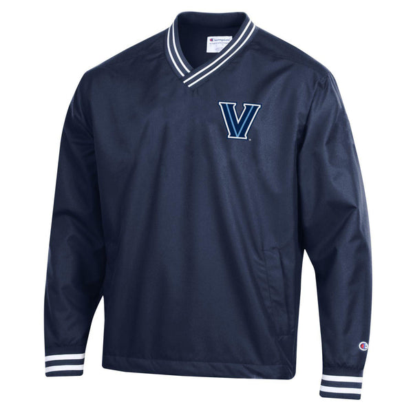 Villanova Wildcats Scout Twill Jacket in Navy with White Detailing - Front View