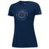 Ladies Villanova Wildcats Distressed T-Shirt in Navy Blue - Front View